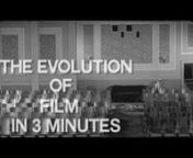 This montage began as a labor of love and quickly became an obsession of mine. Many days and hours were spent researching clips, downloading and editing. This could not have been possible without the complete and total encouragement from my wife Tiffany ... you rock!nnThe following montage chronicles the evolution of film from its conception in 1878 by Edward J. Muybridge to the Lumiere brothers in 1895. Georges Melies a trip to the moon in 1902 was a total game changer and from there we go to t