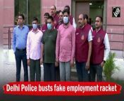 With the arrest of 3 fraudsters, Delhi Police Crime Branch has busted a fake job racket. The gang includes mastermind Ashish Chaudhary along with Govind Kaushik and Amit Kumar as his associates. &#60;br/&#62;&#60;br/&#62;The police team has also exposed a fake training centre at Jaffarpur Kalan which was used for training candidates. All the accused were involved in cheating the job aspirants for recruitment as under-cover agents for top operations of the government. For this, they used to collect about 5 lacs from each candidate and later they duped more money in lieu of job promotion. Also, mastermind Ashish was impersonating as DSP of the department of criminal intelligence working under the MHA.&#60;br/&#62;&#60;br/&#62;In this regard, police received secret inputs that a fake training centre is running at Rawta-Daurala road in Jaffarpur Kalan. After that, police conducted a raid at said place and apprehended mastermind Ashish. During sustained interrogation, he revealed that he was running this racket since 2021. At his instance, the police team also arrested two other accused. Police have recovered 3 lakhs rupees cash, 1 laptop, and other materials that were used in the commission of crime from their possession.