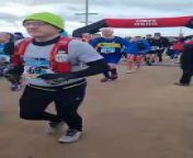 Three hundred runners from all over the country set off from Skegnessfor the Great British Seaside Marathon.