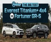 Considering how popular midsize SUVs remain in our market, it’s high time we feature them in another Big Test. Last year, we did a 4x4 comparo of the Isuzu MU-X and the Nissan Terra as well as a three-way test of the MU-X, the Ford Everest, and the Mitsubishi Montero Sport in 4x2 form—you can check the links below in case you missed those videos. &#60;br/&#62;&#60;br/&#62;This time around, we’re pitting the Ford Everest Titanium+ 4x4 against the Toyota Fortuner GR Sport, bringing them all the way to Driftwoods Action Park in Indang, Cavite, to see how they fare in a series of tests. The Fortuner, of course, wears the mighty Toyota badge and gets some Gazoo Racing Sport bits for this top-spec version, but the Everest is newer and benefits from Ford’s expertise in building trucks and SUVs.&#60;br/&#62;&#60;br/&#62;Which of these two midsize SUVs takes the win? Click play on the video above to find out, and let us know your thoughts—as well as your Big Test suggestions—in the comments.&#60;br/&#62;&#60;br/&#62;Presenters: Anton Andres and Drei Laurel&#60;br/&#62;Editor: Charles Banaag&#60;br/&#62;Videographers: Charles Banaag and Teddy Garcia Jr.&#60;br/&#62;&#60;br/&#62;0:00 Intro&#60;br/&#62;1:45 Test 1 – 0-60kph off-road acceleration&#60;br/&#62;3:17 Test 2 – Braking performance&#60;br/&#62;5:20 Tests 3 and 4 – Ride and handling&#60;br/&#62;12:15 Test 5 – Uphill and downhill&#60;br/&#62;15:15 Recap&#60;br/&#62;19:55 Test 6 – Value for money&#60;br/&#62;20:30 Final score&#60;br/&#62;&#60;br/&#62;MU-X vs Terra: https://youtu.be/BuOly0nKljs&#60;br/&#62;Everest vs MU-X vs Montero Sport: https://youtu.be/ypu2iObCidY&#60;br/&#62;&#60;br/&#62;Dig cars?&#60;br/&#62;Read more about cars and motoring here: http://www.topgear.com.ph&#60;br/&#62;Like us on Facebook: http://www.facebook.com/TopGearPH&#60;br/&#62;Tweet us: http://www.twitter.com/TopGearPH&#60;br/&#62;Follow us on Instagram: http://www.instagram.com/TopGearPH&#60;br/&#62;Join us on Tiktok: https://www.tiktok.com/@topgearph&#60;br/&#62;&#60;br/&#62;#topgearph #toyotafortuner #fordeverest